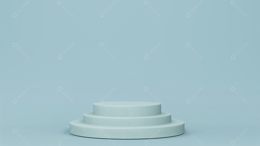 Cenário de palco de pódio de palco passo. renderização em 3D