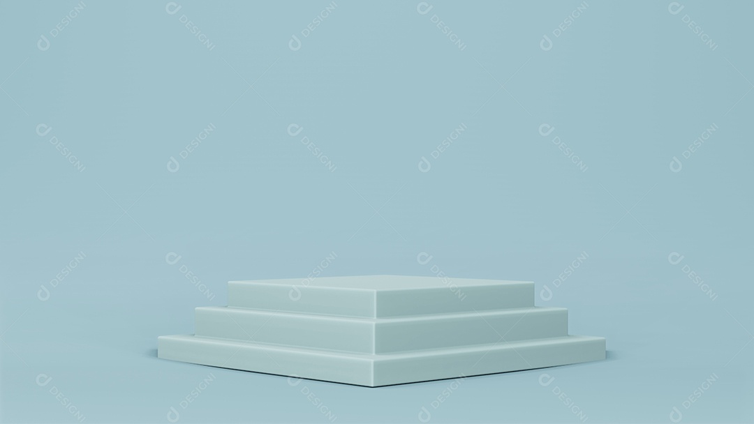 Cenário de palco de pódio de palco passo. renderização em 3D