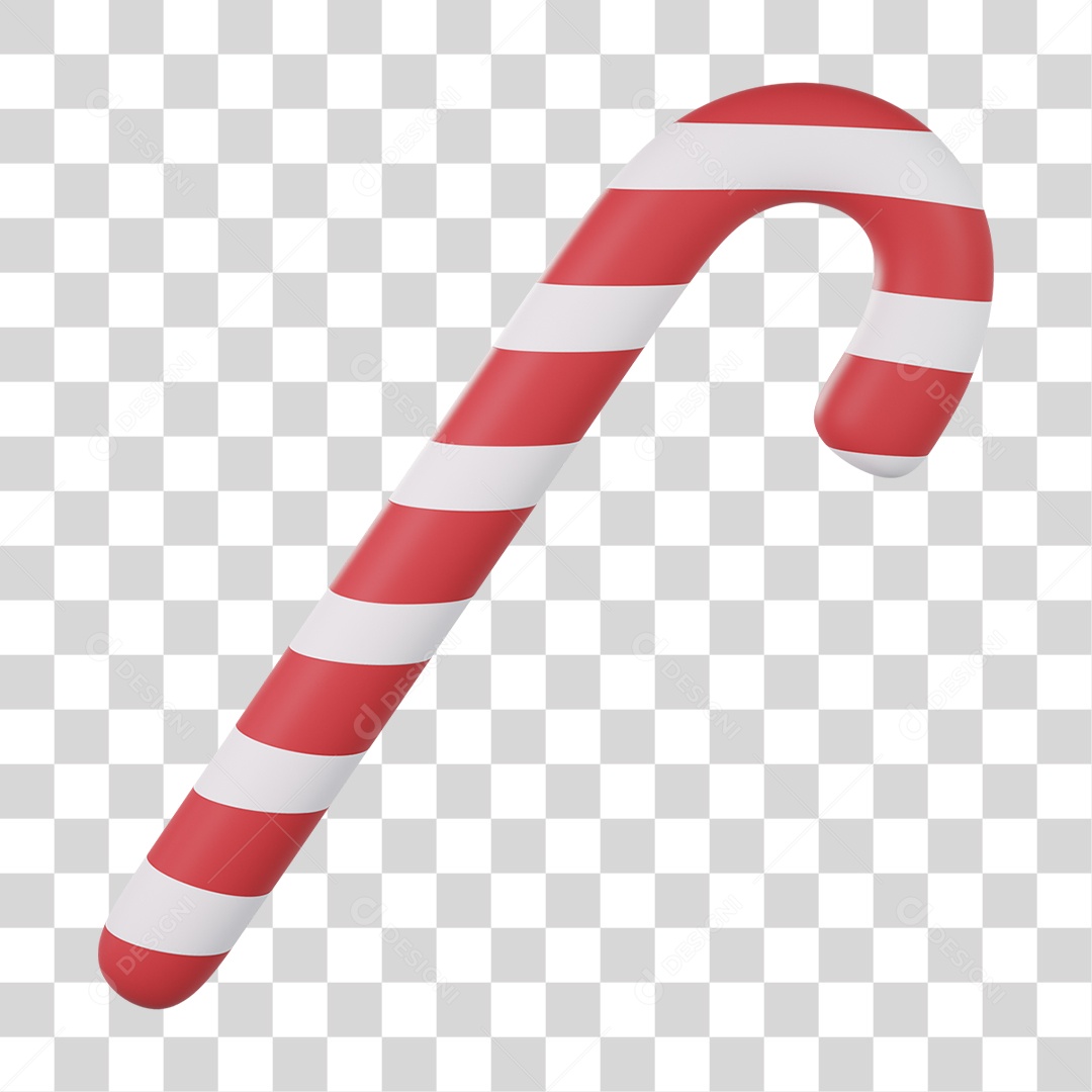Bastão de Doce Para o Natal PNG Transparente