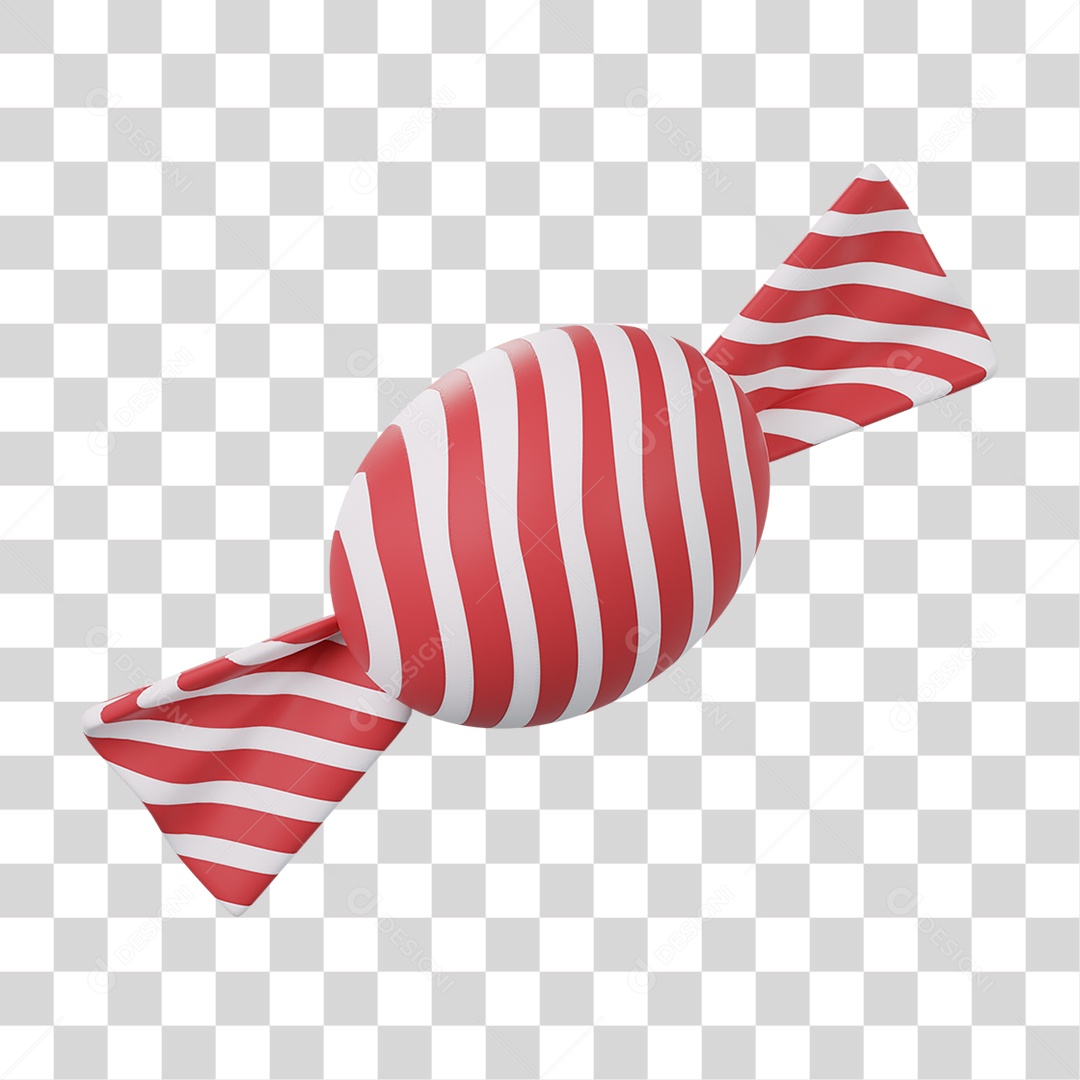 Balinha com Embalagem Natalina PNG Transparente