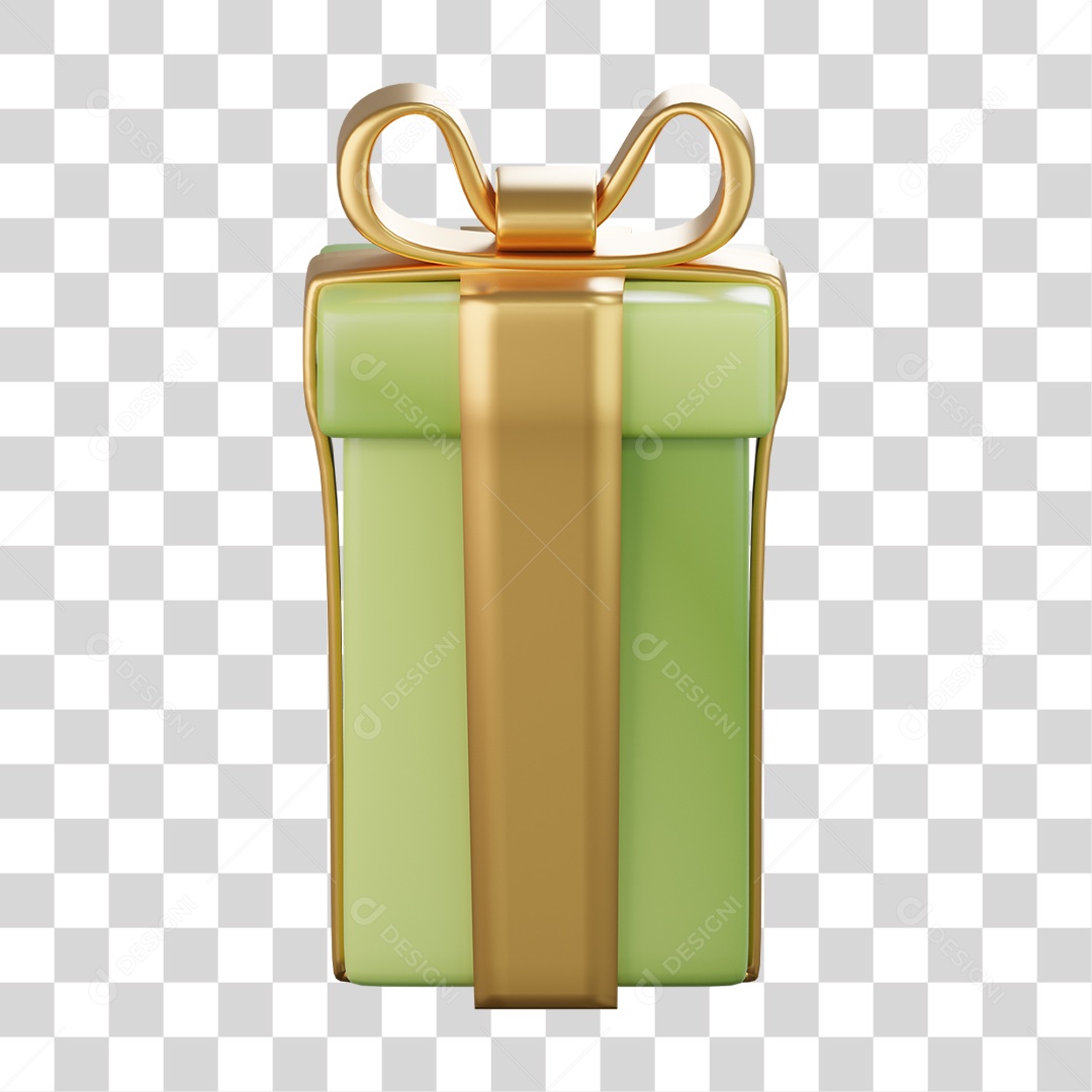 Caixa de Presente com Laço PNG Transparente