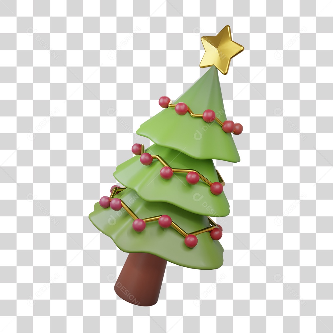 Árvore de Natal Final de Ano PNG Transparente