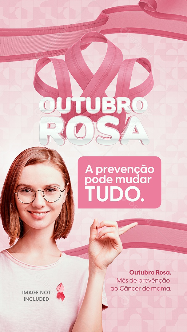 Outubro Rosa Data Comemorativa Prevenção Ao Câncer De Mama Social Media PSD Editável