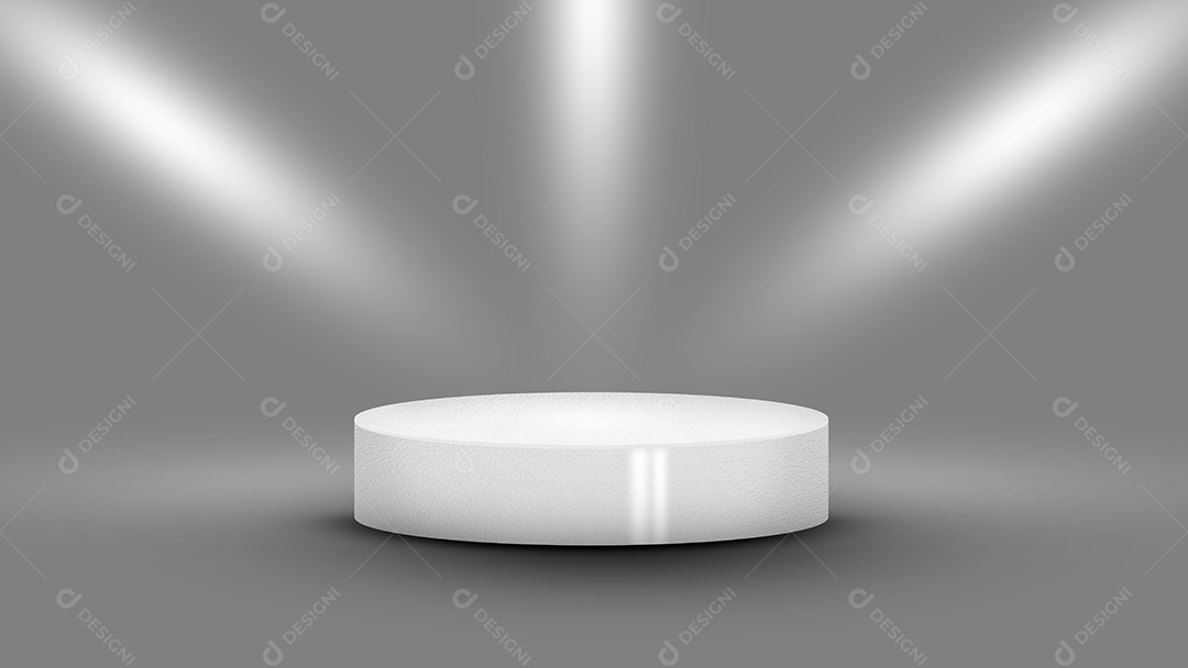 base 3d para produto com iluminação estúdio