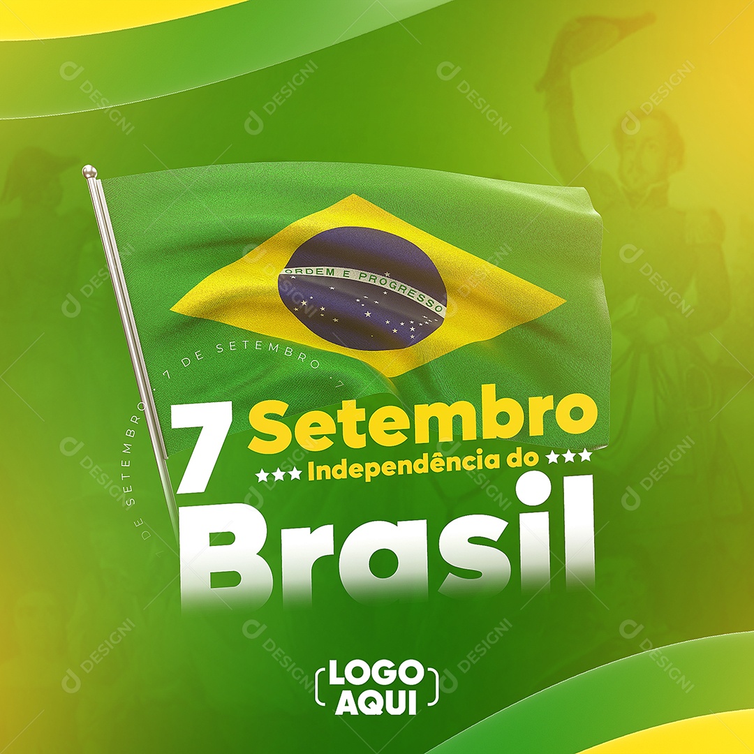 Brazil Independence Day September 7 Social Media Editable PSD