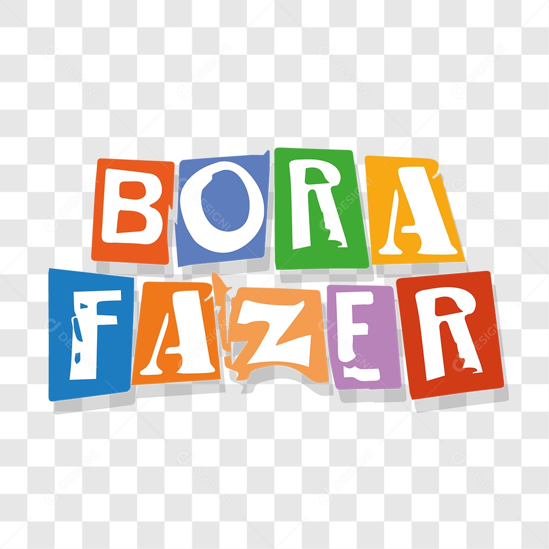 Lettering Bora Fazer EPS + PNG