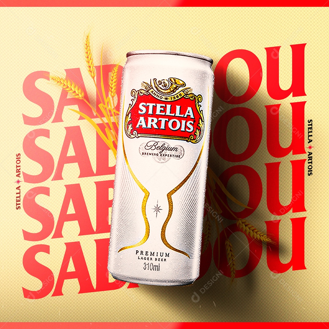 Sábado Stella Artois Distribuidora Social Media PSD Editável