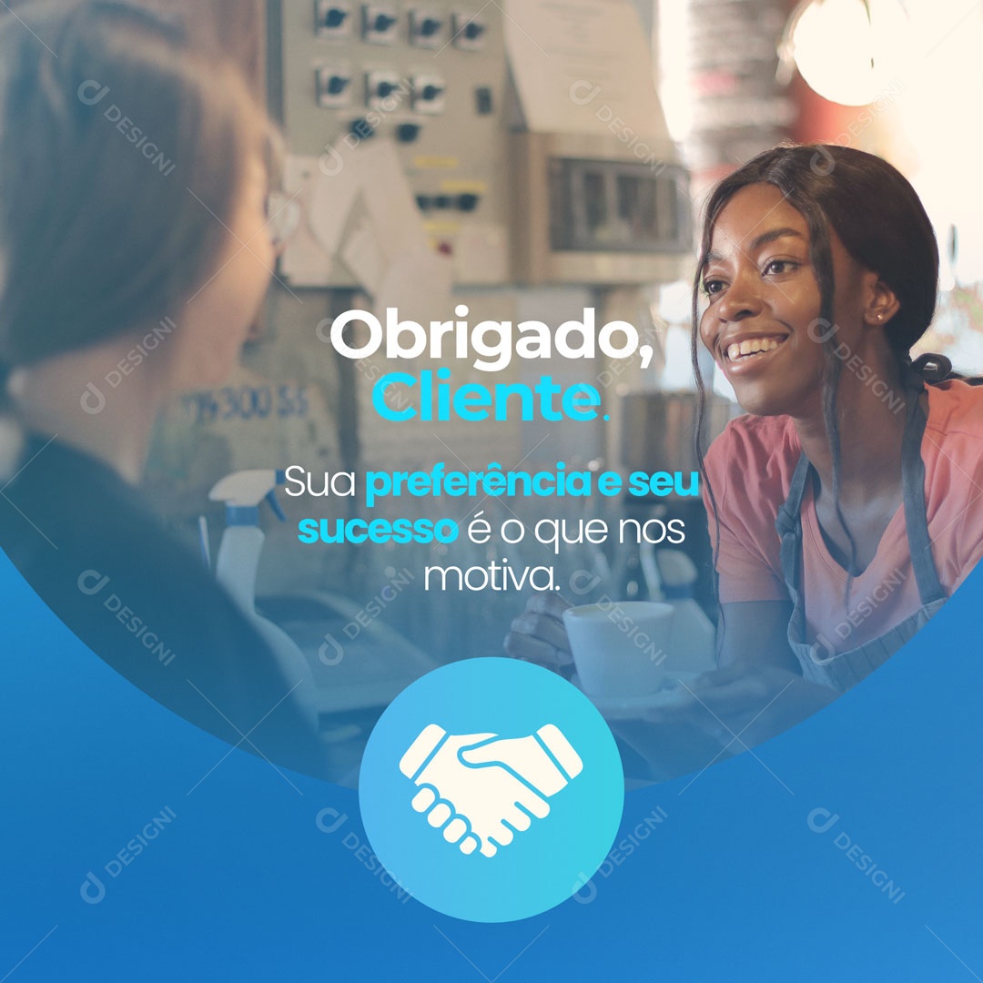 Social Media Feed Feliz Dia do Cliente 15 de Setembro PSD Editável