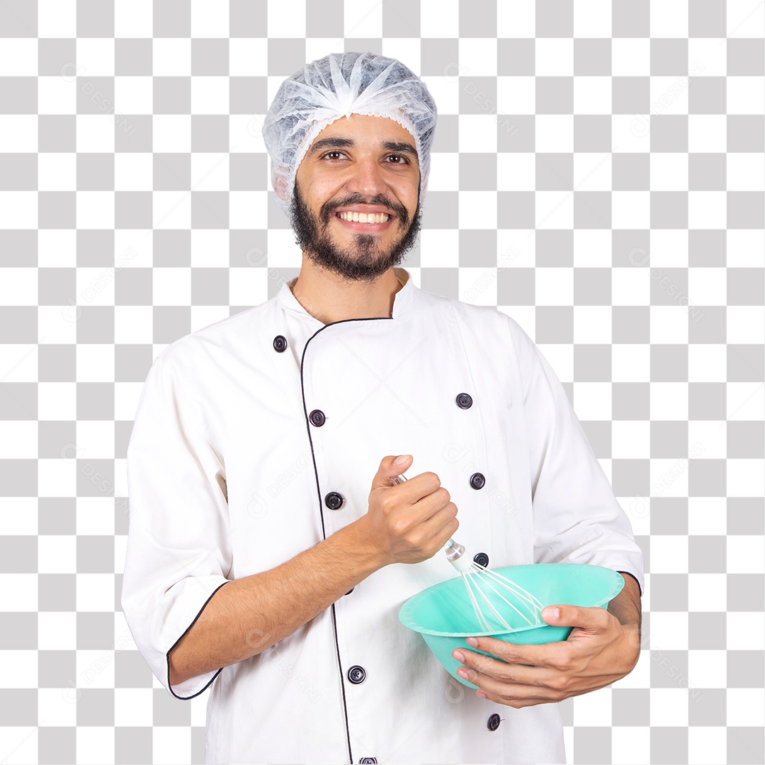 Padeiro Batendo massa PNG Transparente sem Fundo