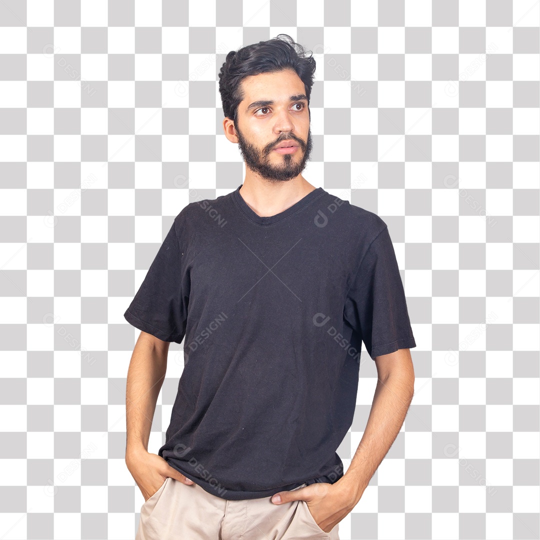 Jovem Fazendo pose PNG Transparente Sem Fundo