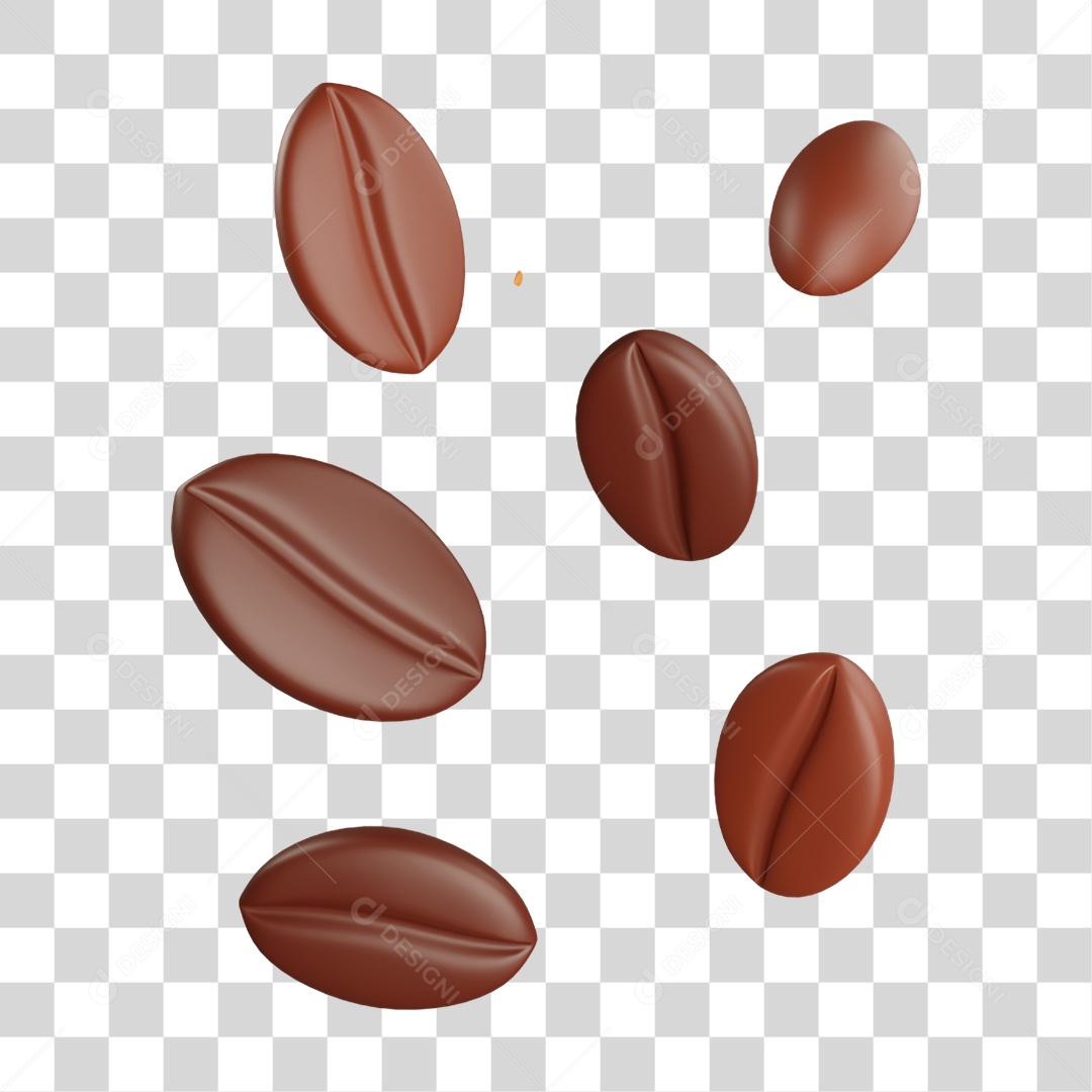 Grãos de Café PNG Transparente