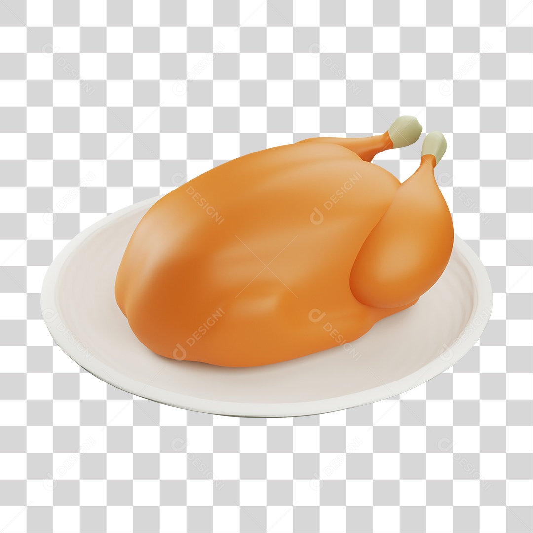 Frango Assado PNG Transparente