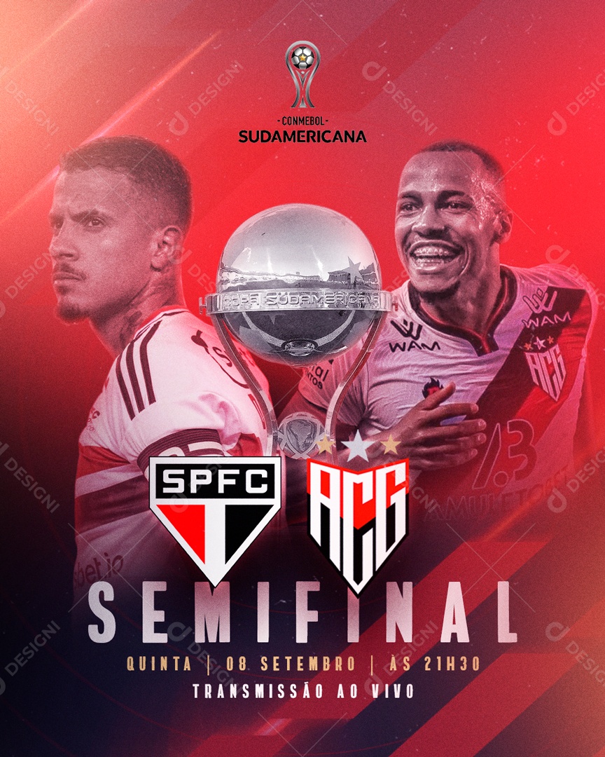 Flyer Futebol Transmissão Ao Vivo Corinthians Social Media PSD Editável