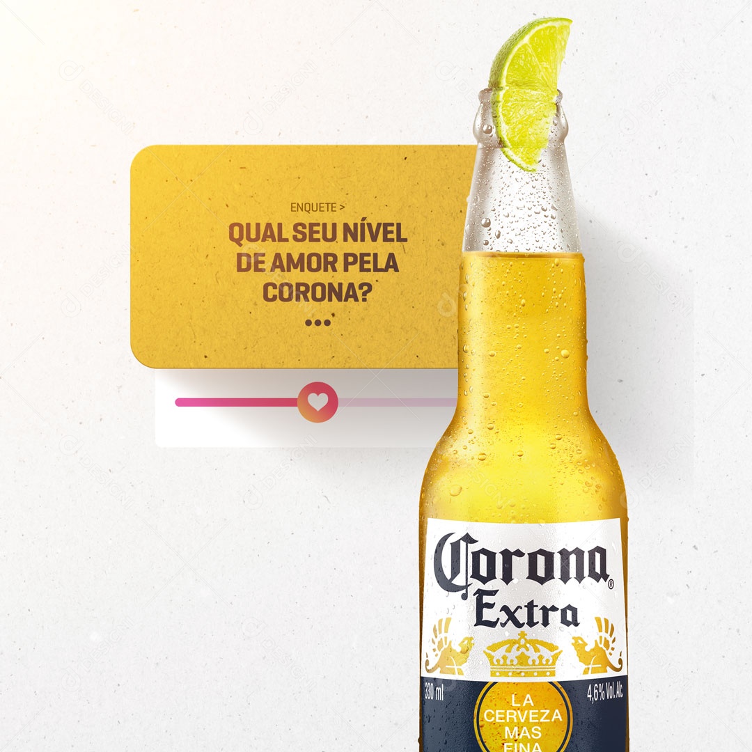 Social Media Cerveja Corona Extra PSD Editável