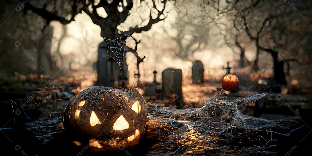 Assustadora decoração de halloween