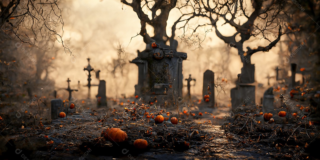 Cenário de Halloween