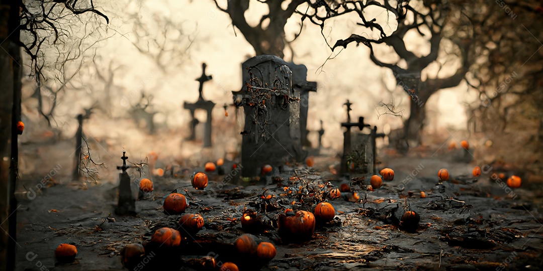 Cenário de Halloween