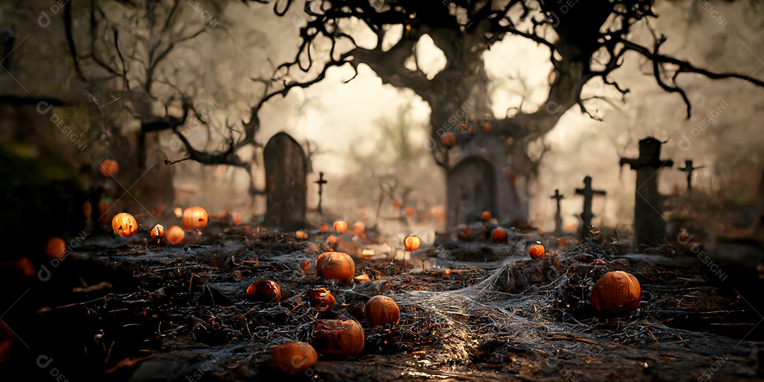 Cenário de Halloween