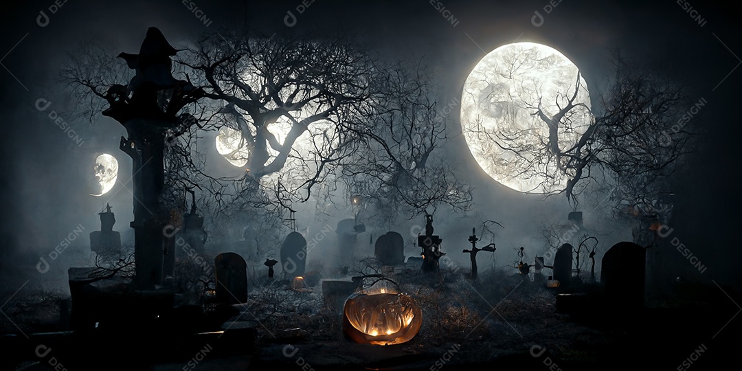 Cenário de Halloween