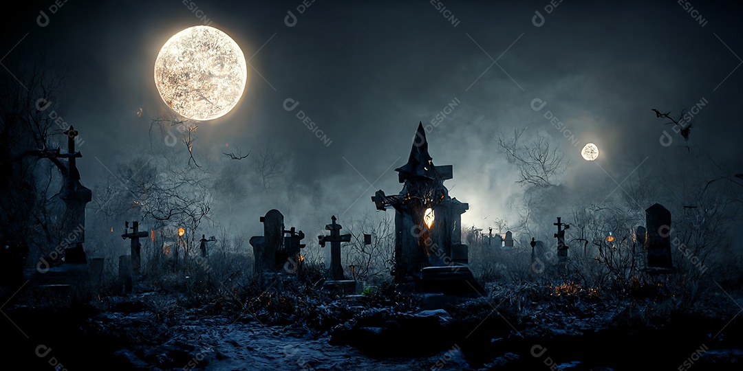 Cenário de Halloween