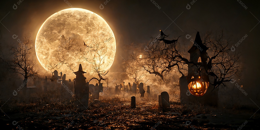 Cenário de Halloween