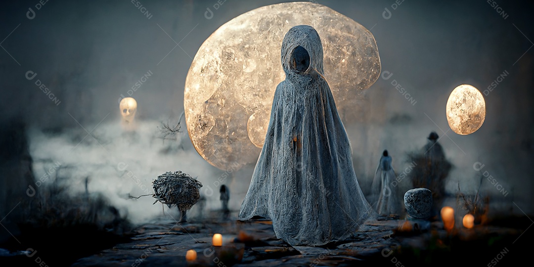 Cenário de Halloween