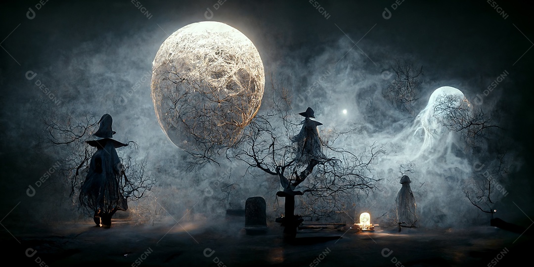 Cenário de Halloween