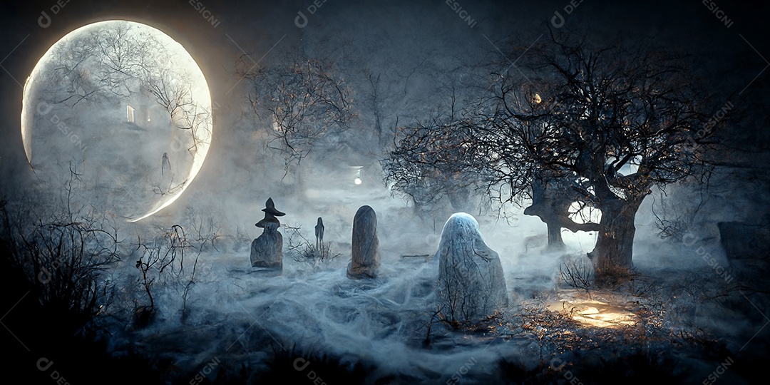 Cenário de Halloween