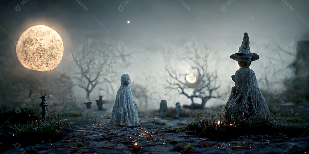 Cenário de Halloween