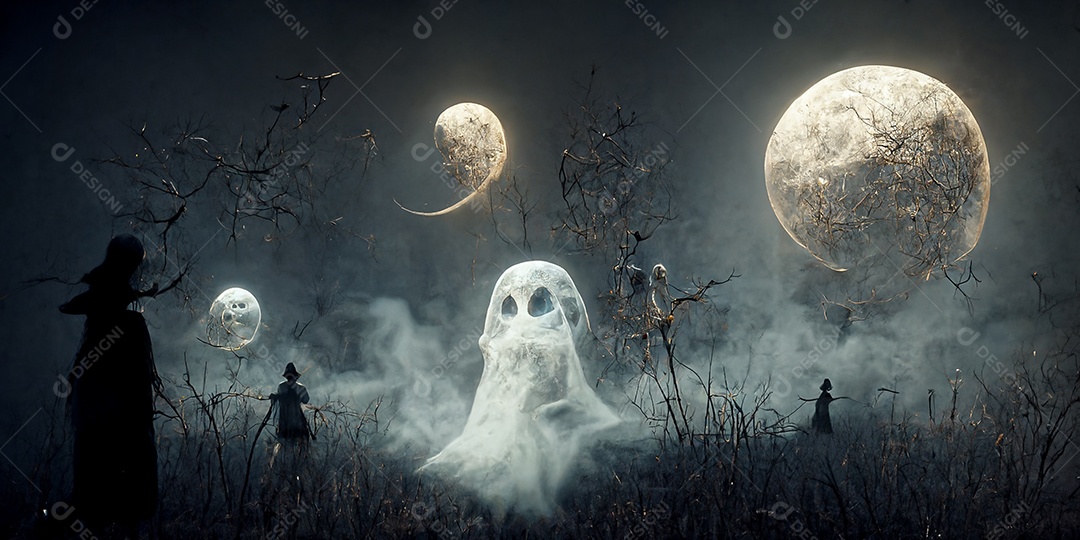 Cenário de Halloween