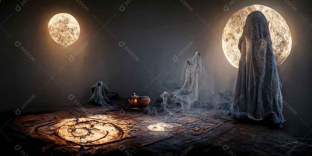 Cenário de Halloween