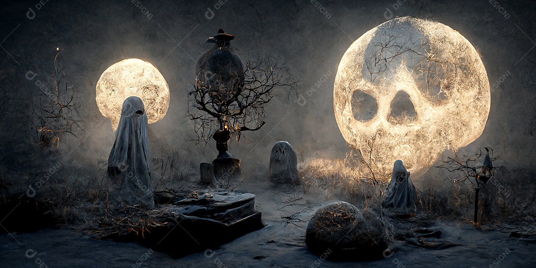 Cenário de Halloween