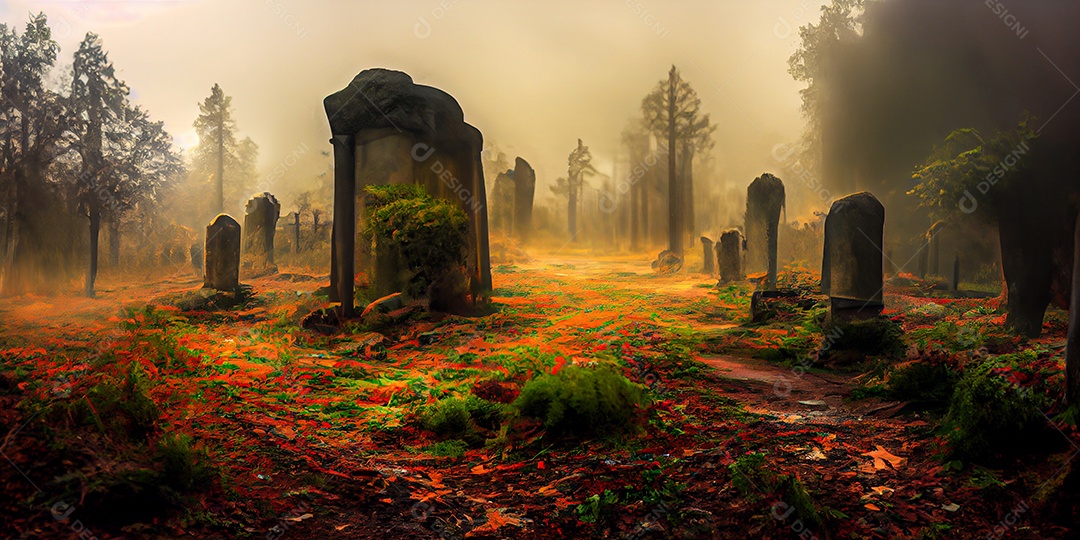 Cenário de Halloween