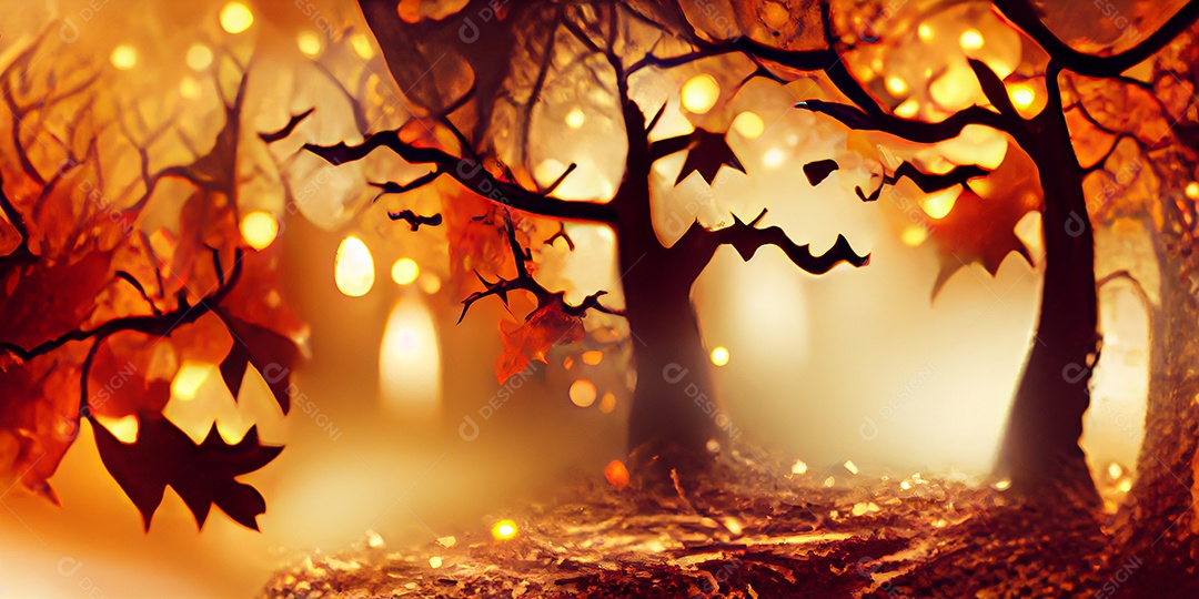 Cenário de Halloween