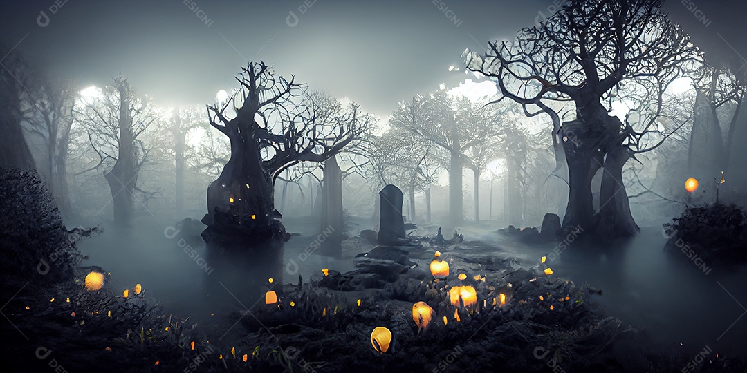 Cenário de Halloween