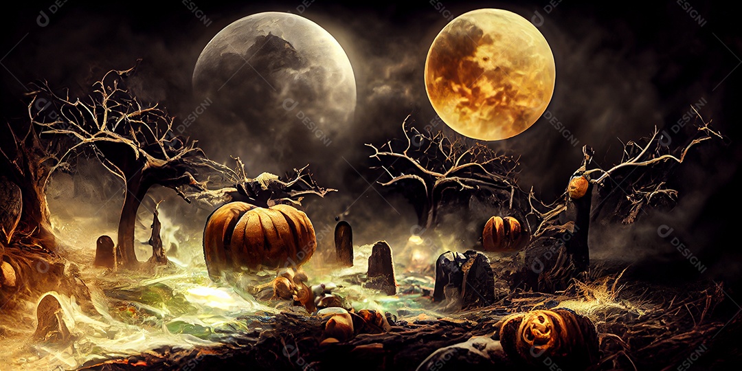 Cenário de Halloween