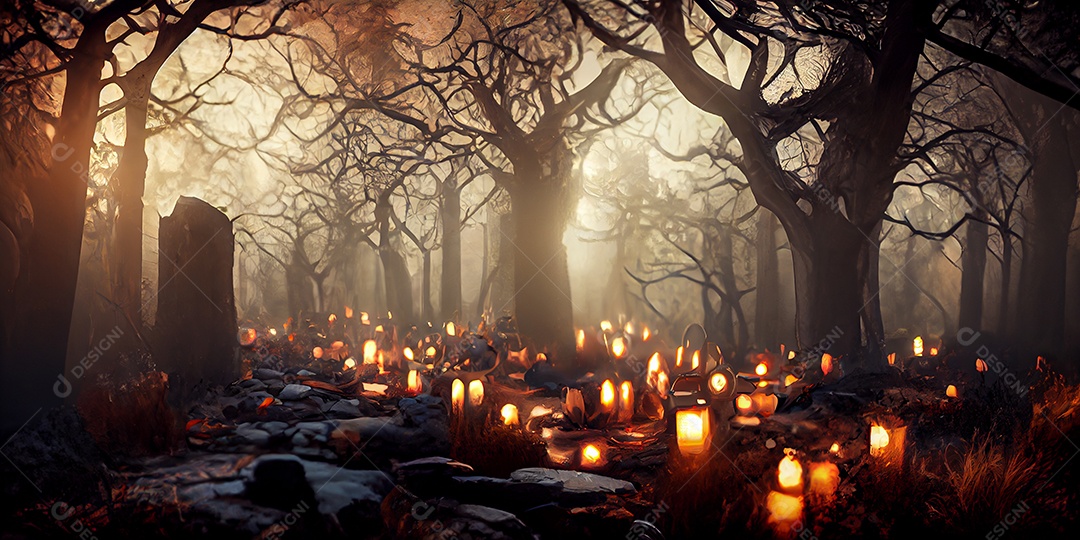 Cenário de Halloween