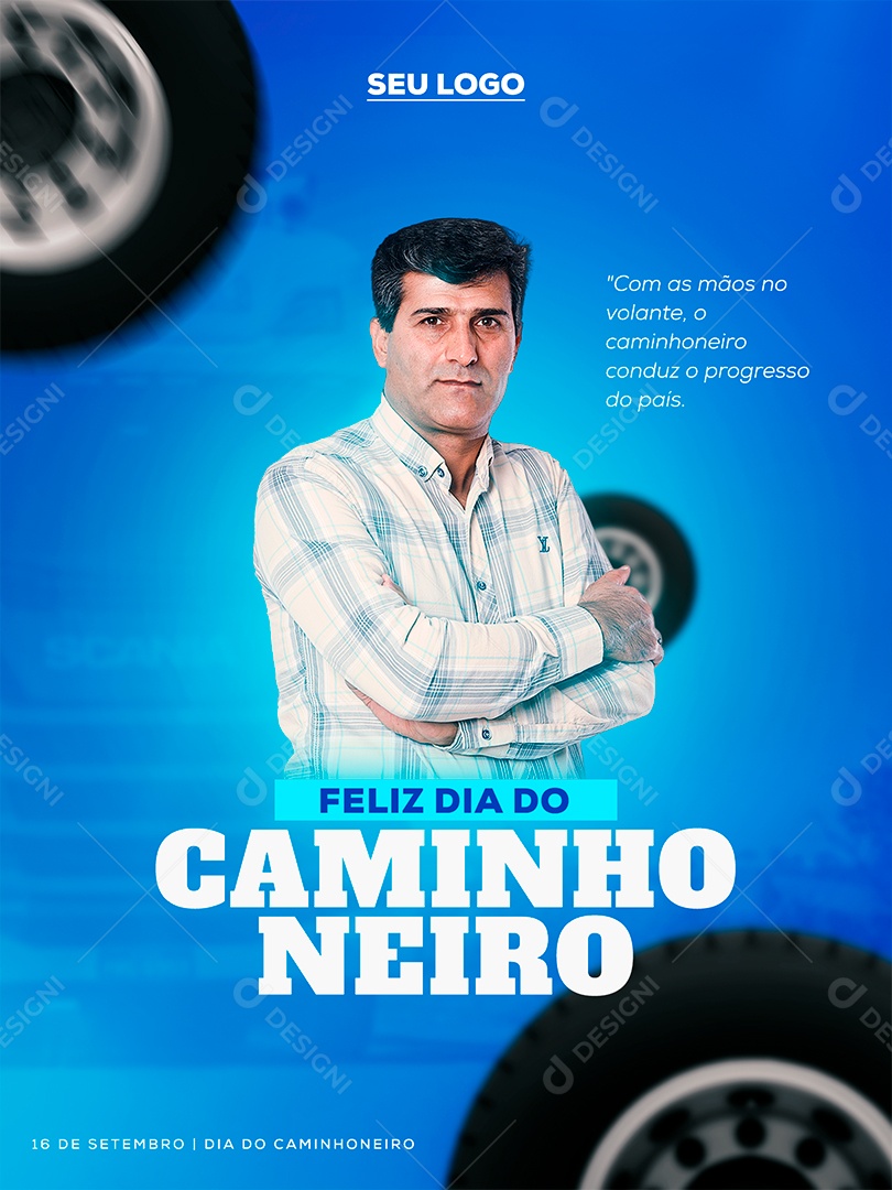 Dia Do Caminhoneiro Data Comemorativa 16 De Setembro Social Media PSD Editável