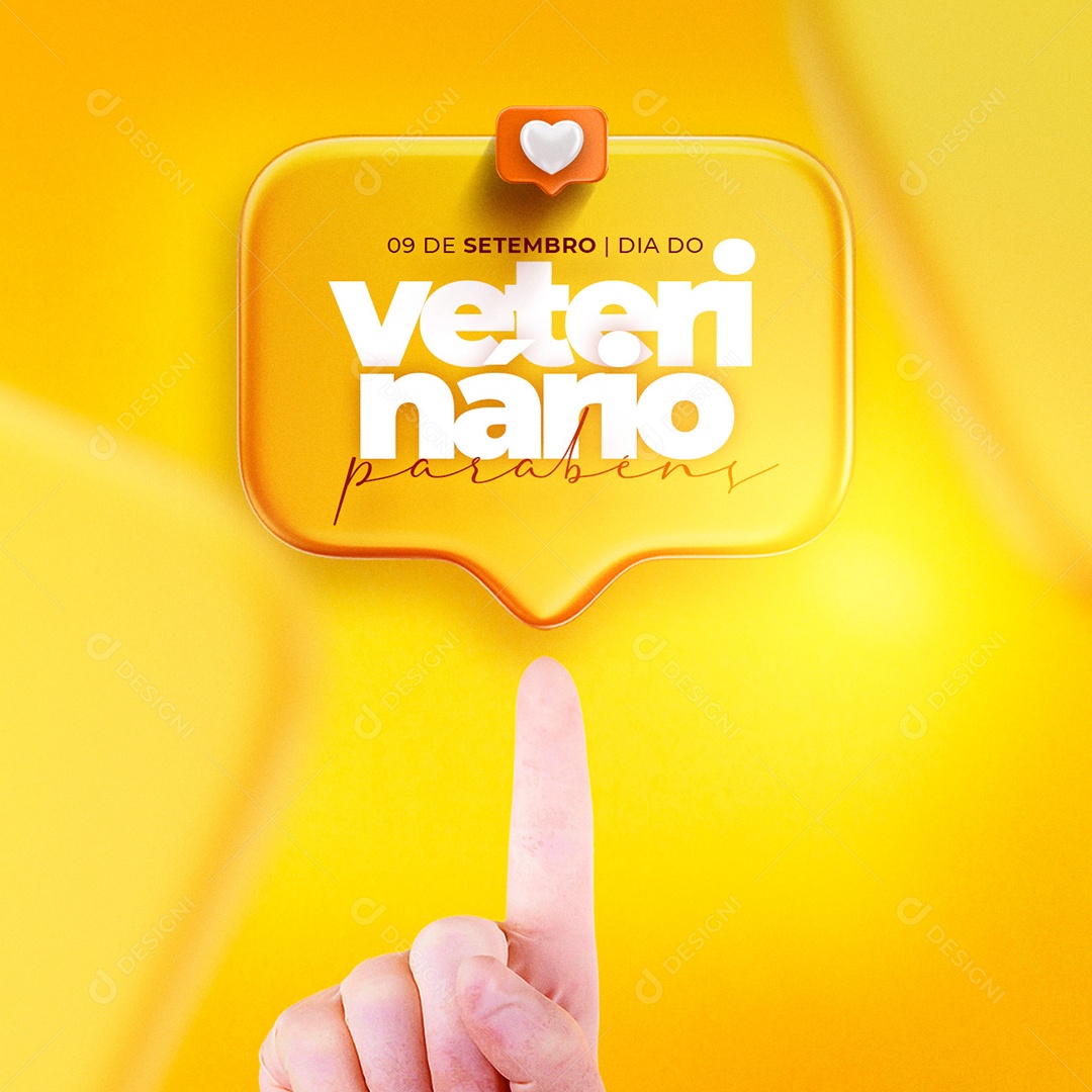 Parabéns Dia do Médico Veterinário 9 de Setembro Social Media PSD Editável