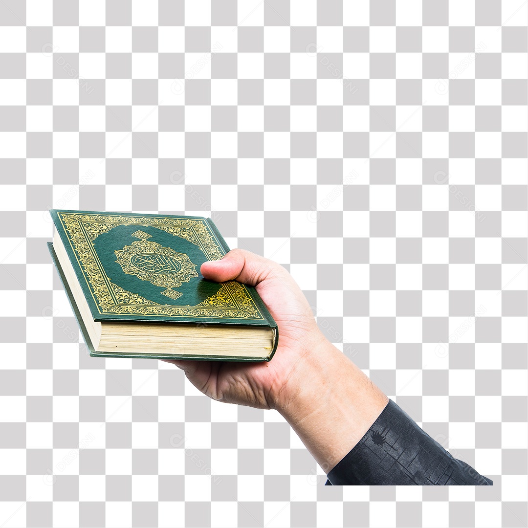 Mão de Homem Segurando Livro PNG Transparente