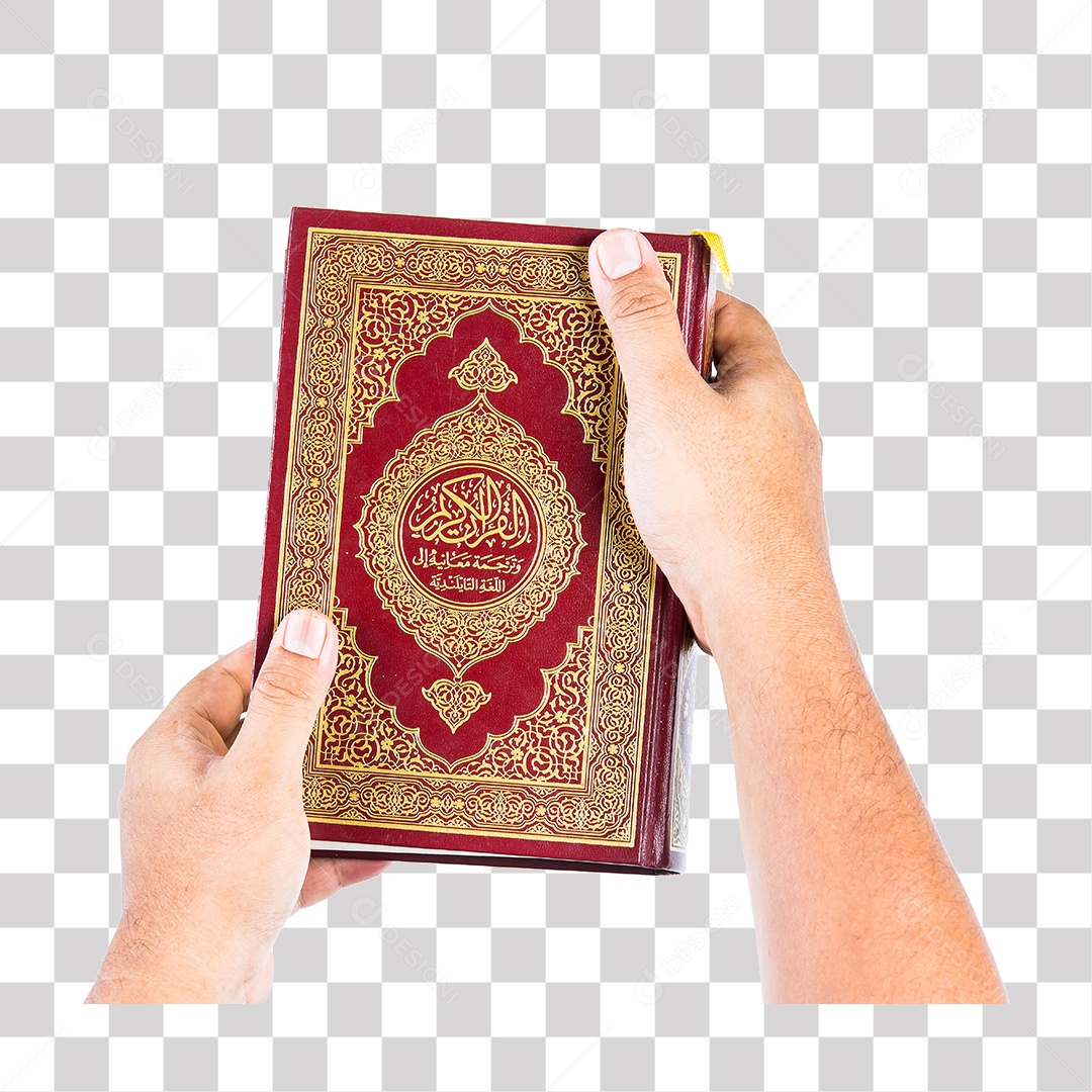 Mão de Homem Segurando Livro PNG Transparente