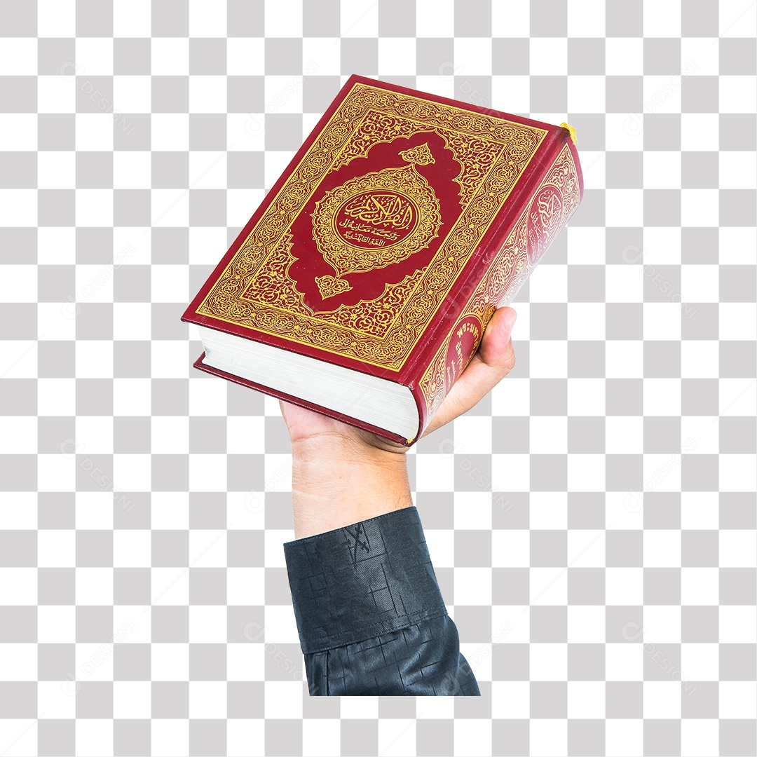 Mão de Homem Segurando Livro PNG Transparente