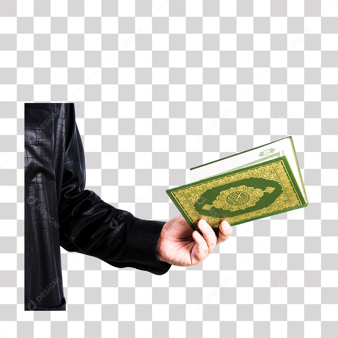 Mão de Homem Segurando Livro PNG Transparente