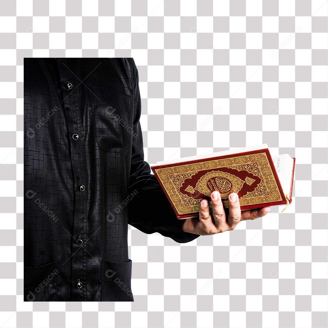 Mão de Homem Segurando Livro PNG Transparente