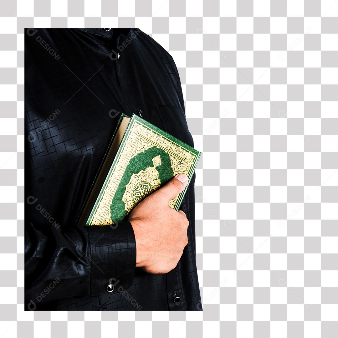 Mão de Homem Segurando Livro PNG Transparente