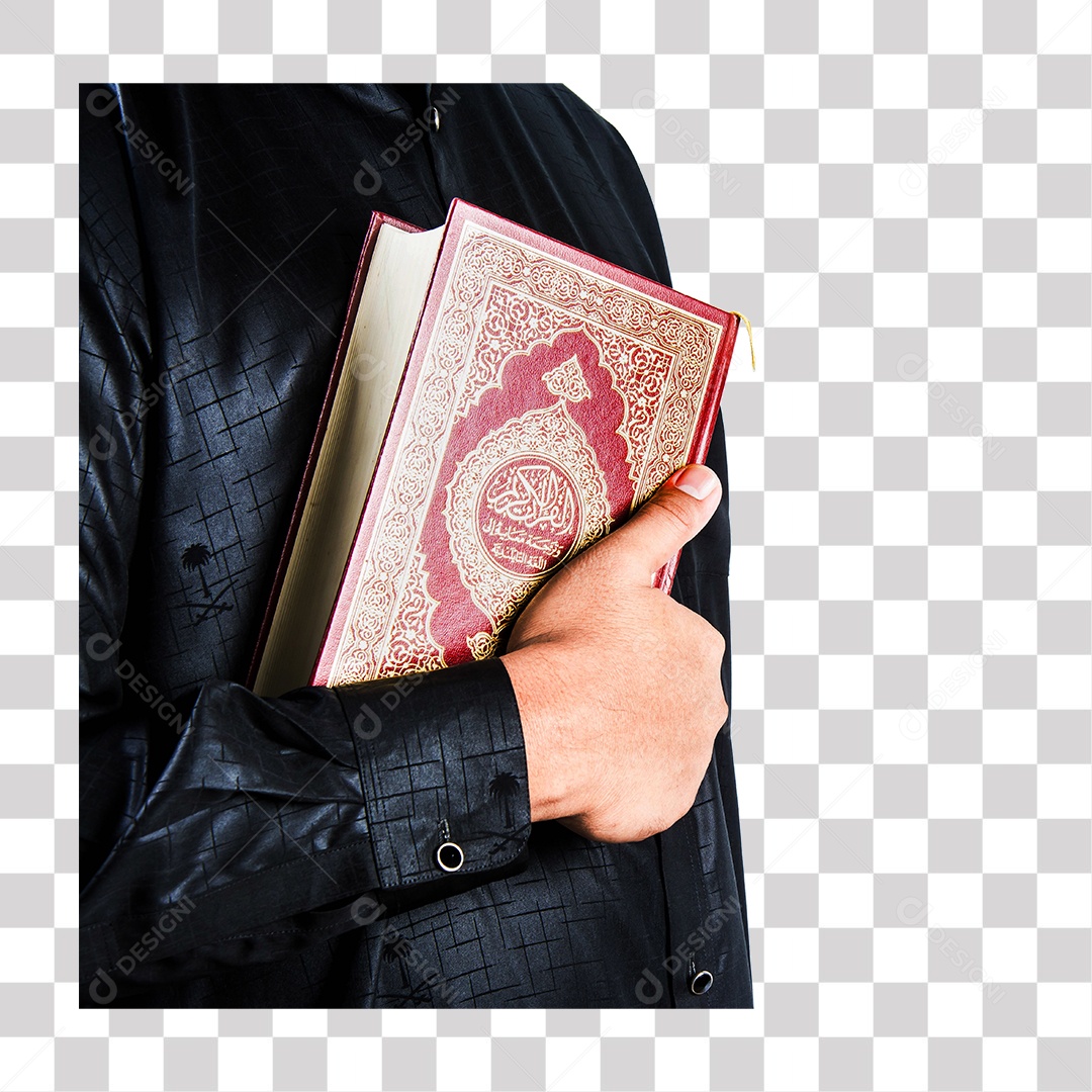 Mão de Homem Segurando Livro PNG Transparente