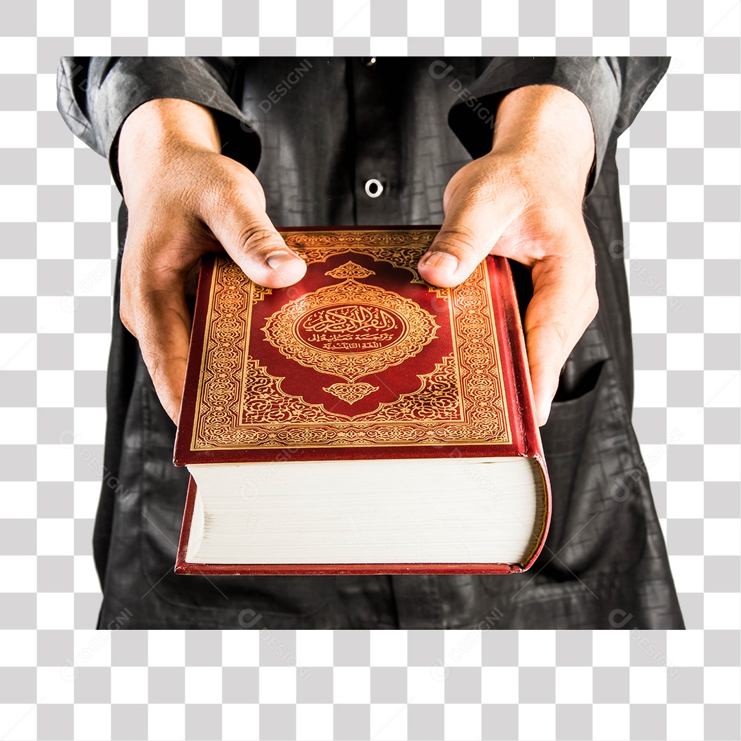 Mão de Homem Segurando Livro PNG Transparente