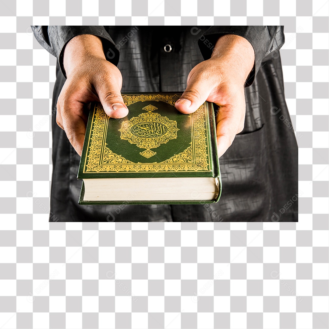 Mão de Homem Segurando Livro PNG Transparente