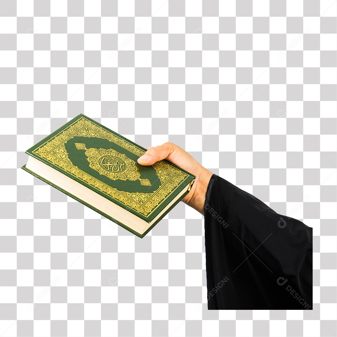 Mão de Homem Segurando Livro PNG Transparente