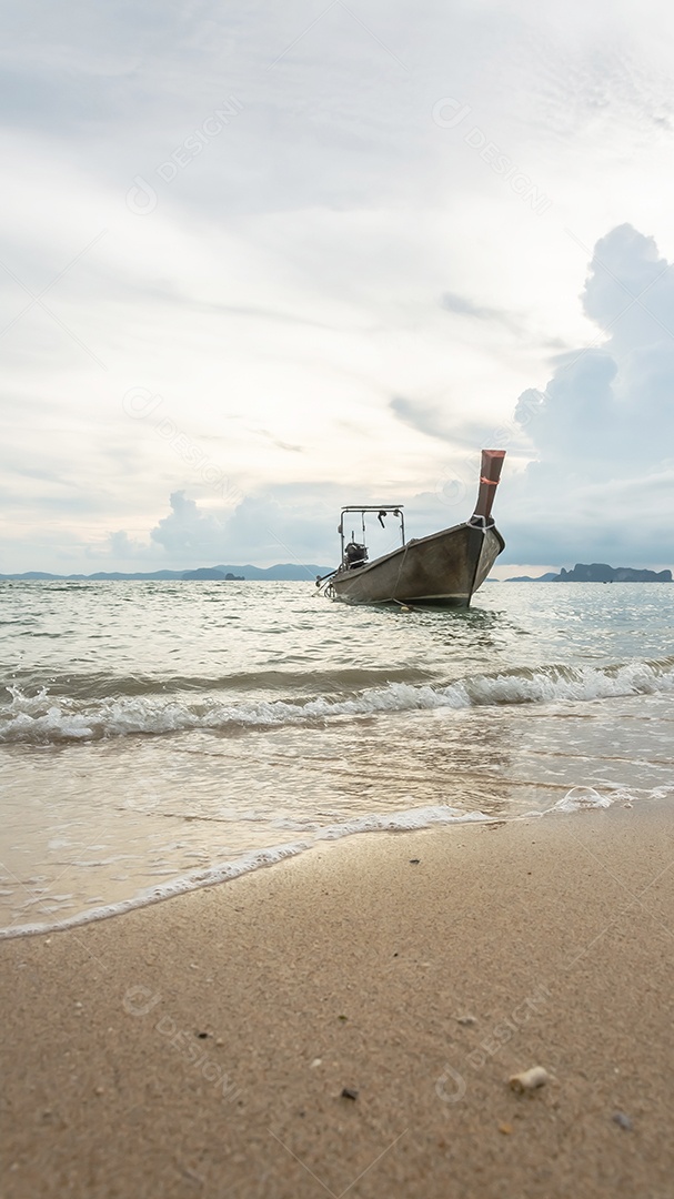 Fishing boat in the sea, Krabi Thailand